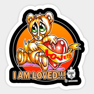 I AM LOVED - TEDDY BEAR Sticker